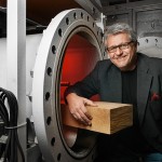 Stavros Avramidis, professor of Wood Science in the UBC Faculty of Forestry has found a way to sterilize wood sustainably. Photo credit: Martin Dee